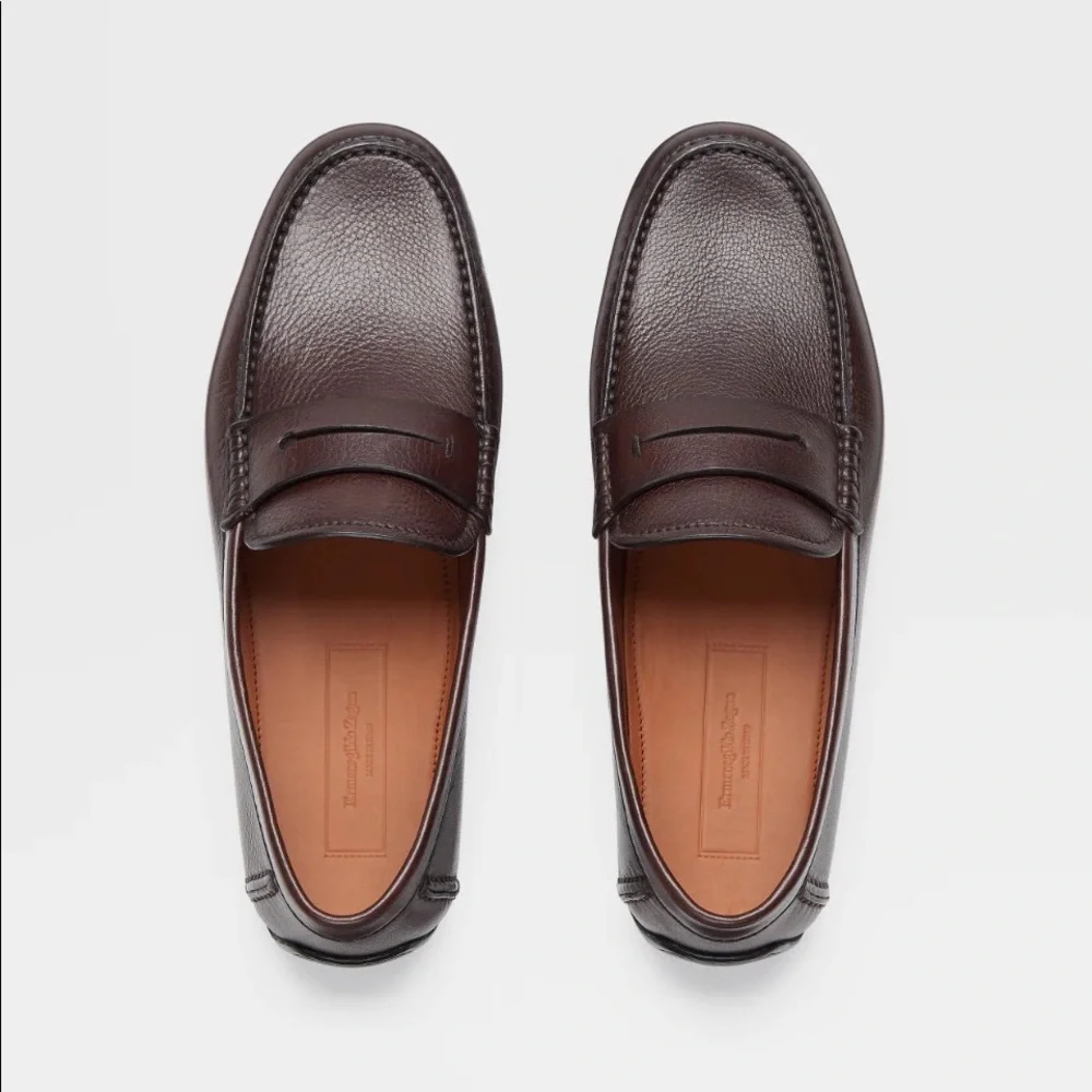 Ermenegildo Zegna Grained Nubuck Highway Driving Show - Sz 8.5 EU / 9.5 US - Picture 4 of 6